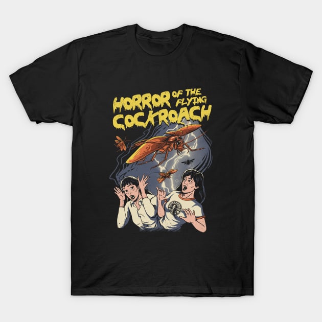 Horror of the Flying Cockroach! T-Shirt by Vincent Trinidad Art